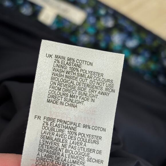 White Stuff Skirt 8 Charcoal Velvet Pencil Academia Career Office Secretary Twee - Picture 9 of 10